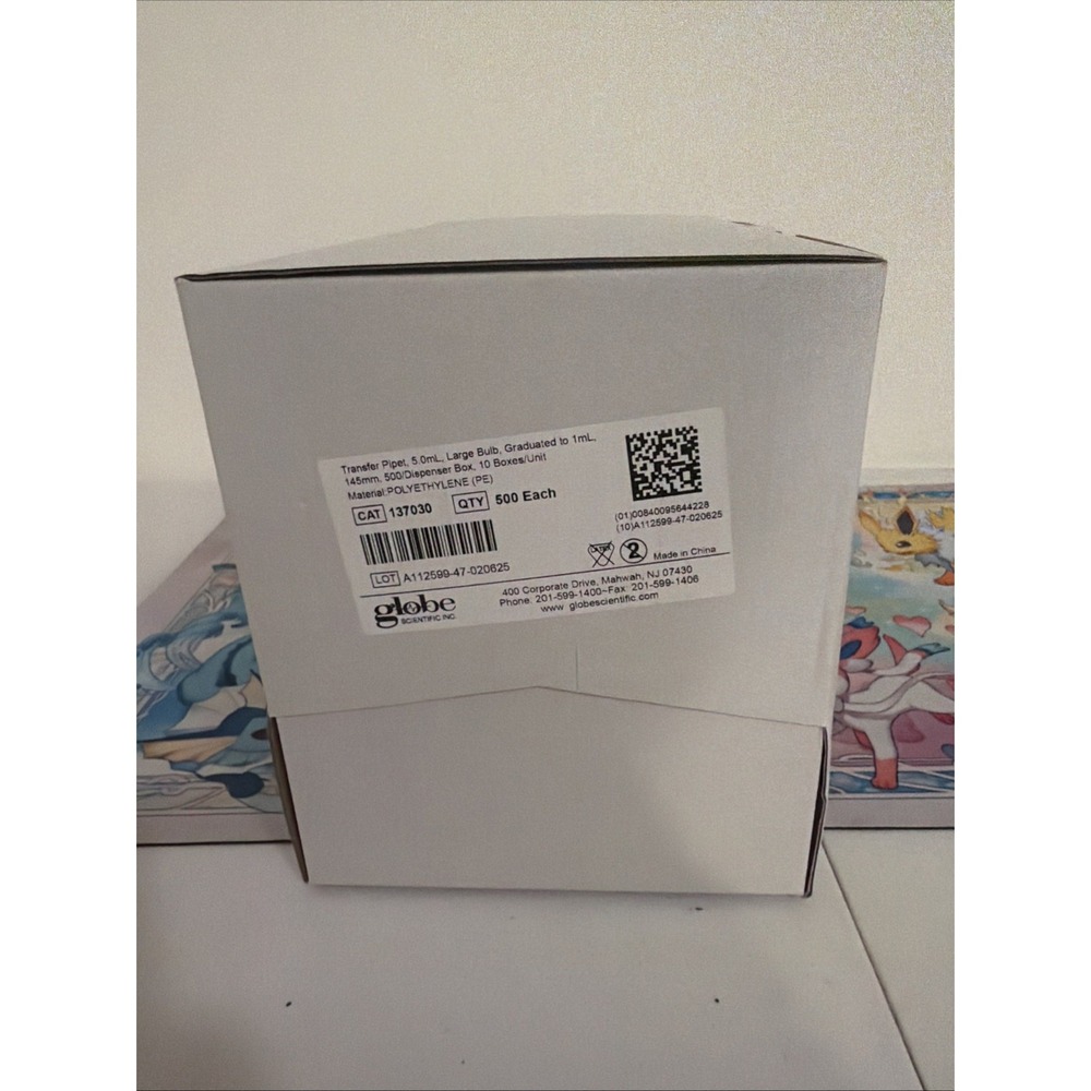 Globe Scientific 5.0mL Disposable Transfer Pipets 500/Pk 137030 Large Bulb